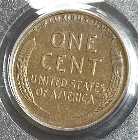 No D C Lincoln Wheat Cent Strong Reverse Pcgs Xf Old Green