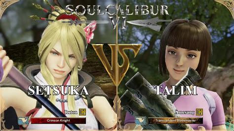 SoulCalibur VI Rxton Setsuka VS Amesang Talim Xbox Series X Ranked