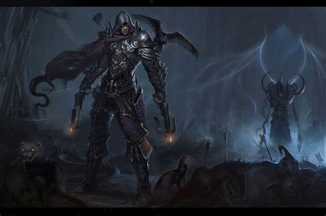 Diablo 3 Demon Hunter By Aleksey Bayura Fan Art 2d Diablo Demon