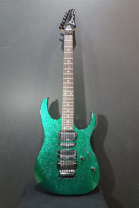 Ibanez Vintage 1996 Rg517 Green Flake Sparkle W Original Reverb