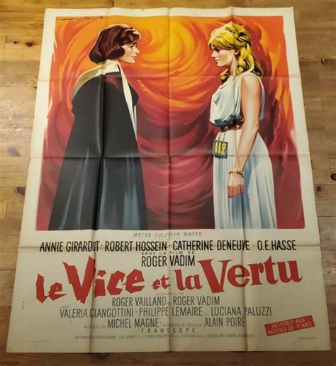 Affiche Originale Le Vice Et La Vertu X Eur Picclick Fr