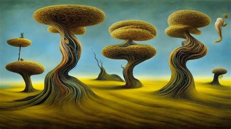 Surreal Landscape Surrealism Whirling Swirling Stable Diffusion