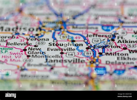 Map Of Stoughton Wisconsin Hi Res Stock Photography And Images Alamy