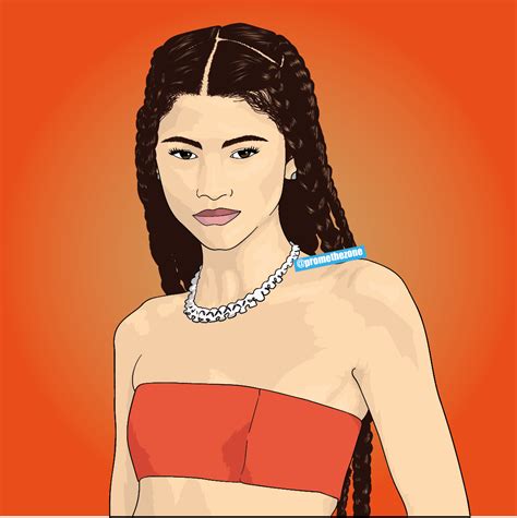 Zendaya Cartoon By Promethezone On Deviantart