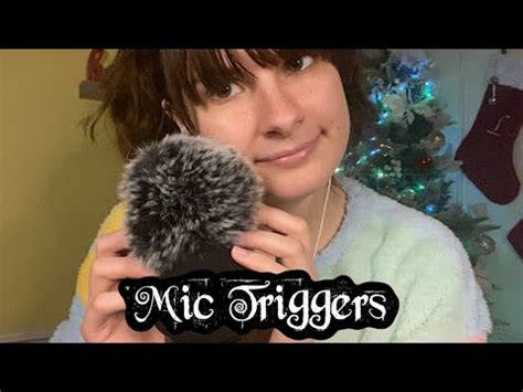 ASMR Mic Scratching Foam Cover Tapping Wet Mouth Sounds Visual