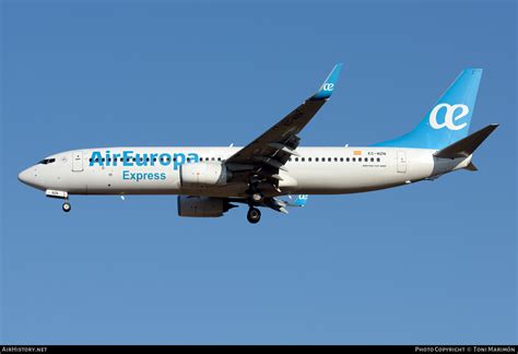 Aircraft Photo Of EC NZN Boeing 737 8KN Air Europa Express