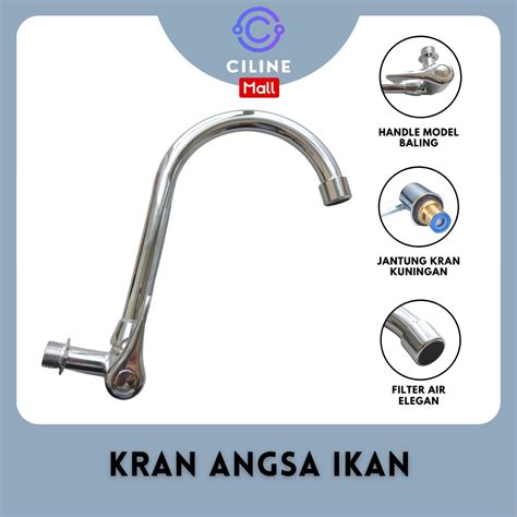 Jual Kran Angsa Cuci Piring Flexible Stainless Sus Keran Air Sink