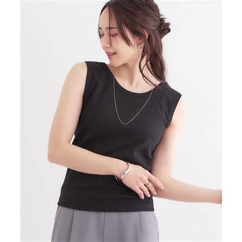 キューティーブロンド Cutie Blonde 2WAYネック リブタンクトップ ブラック 019 ファッション通販 MAGASEEK マガシーク