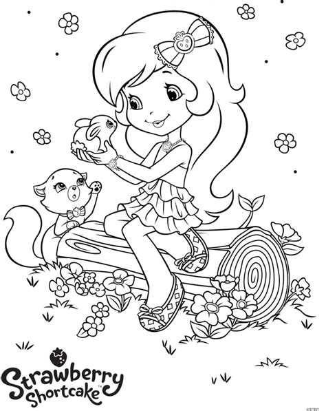 Get This Cute Strawberry Shortcake Coloring Pages To Print 97683