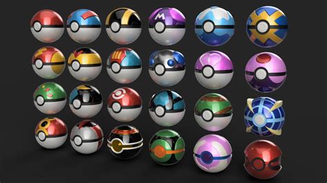 D File Pokemon Assorted Poke Ball Set Opening And Closing