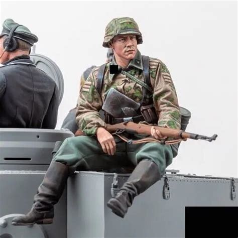 Figura modelo GK de resina 1 16 soldado alemán kit sin montar y sin