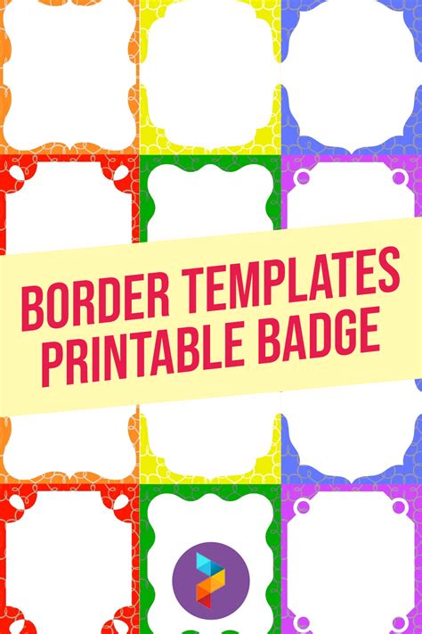 Border Templates Badge - 10 Free PDF Printables | Printablee