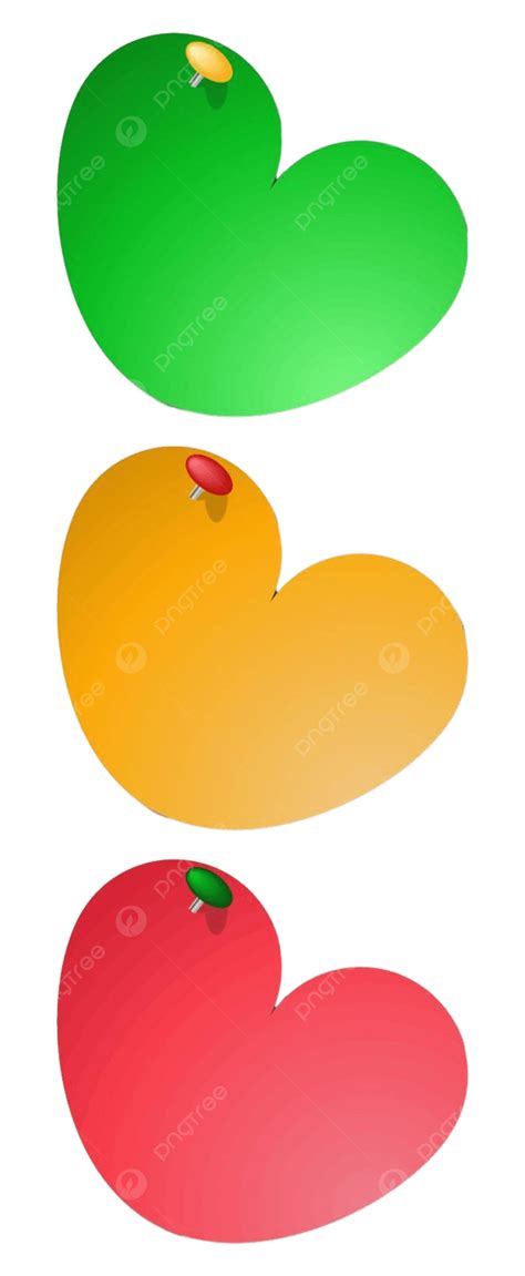 Coloured Heart Sticky Notes Slashed Heart Cut Vector Slashed Heart