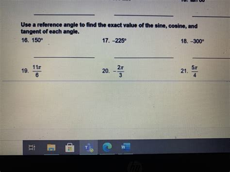 Answered Use A Reference Angle To Find The Exact Bartleby