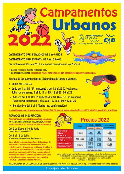 Abierto El Período De Inscripción De Los Campamentos Urbanos De Verano