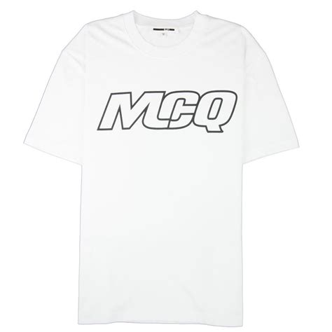 MCQ By Alexander McQueen Logo T Shirt White 9000 ONU