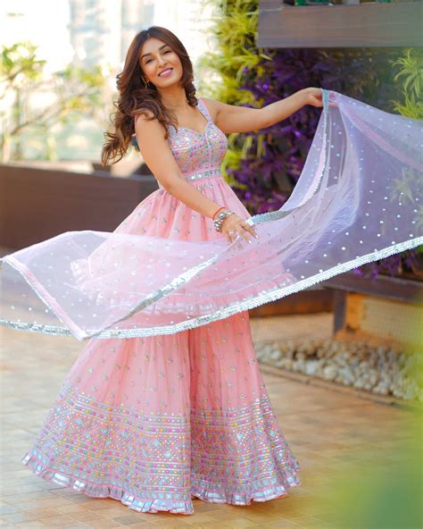 Amazing Baby Pink Color Party Wear Embroidery Sharara Suit