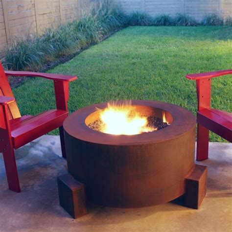 Mini-Round Outdoor Fire Pit - Contemporary - Patio - Chicago - by Home ...