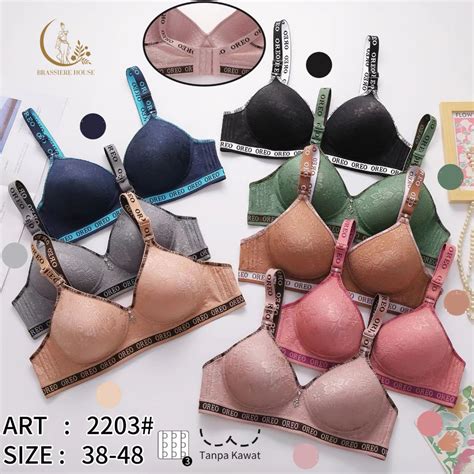 Jual Bra Dalaman Underwear Bh Pakaian Dalam Wanita Cup B Emboss