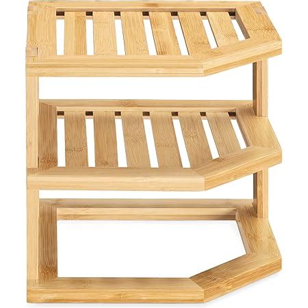 Navaris Bamboo Corner Shelf Kitchen Or Bathroom Corner Shelf