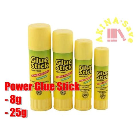 Akina Save Power Ultra Adhesive Glue Stick 8g 25g Non Toxic Shopee