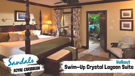 Walk Out Swim Up Honeymoon Butler Suite Ws Sandals Royal Caribbean Walkthrough Tour