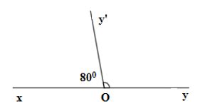 Cho góc xOy và góc yOy là hai góc kề bù Biết góc xOy 80 độ số đo của