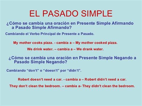 El Pasado Simple