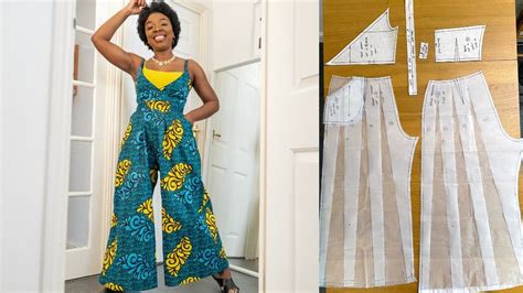 How To Make A Jumpsuit Pattern And Sewing Tutorial Wide Leg Jumpsuit