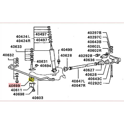 1 Silentbloc de Barre Stabilisatrice Avant Pajero 1 Diamètre 27 5