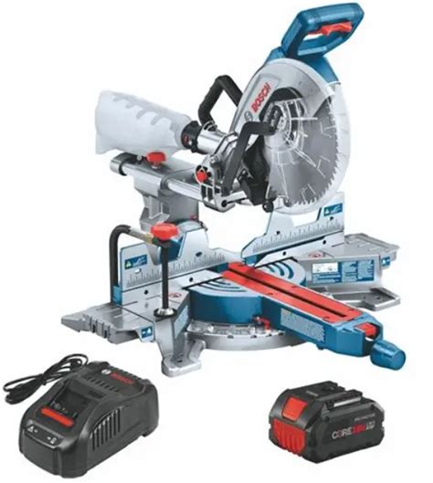 Bosch Gcm18v 10sdn14 Profactor 18v 10 In Dual Bevel Slide Miter Saw Kit