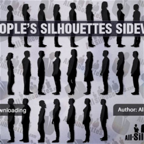 People Silhouette (Human-Shapes) | Custom Shapes for Photoshop