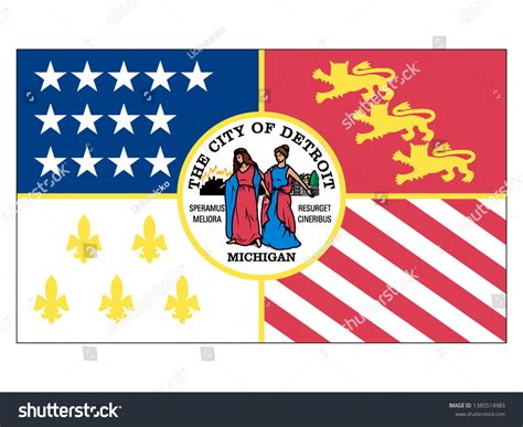 1,268 Detroit Flag Images, Stock Photos & Vectors | Shutterstock