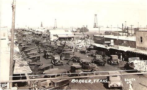 Downtown Borger, Texas Vintage Images.