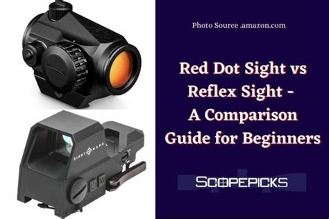 Red Dot Sight Vs Reflex Sight A Comparison Guide With Difference