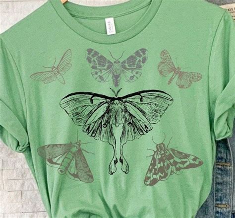 Moths Insect Bugs Butterfly Shirt Dark Academia Shirt Cottagecore