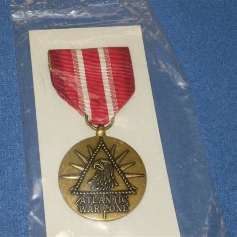 United States Merchant Marine Atlantic War Zone Medal Sealed Ebay