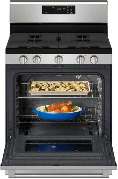 Maytag Mgr6600pz 30 Inch Freestanding Gas Range With 5 Sealed Burners 50 Cu Ft Oven Capacity