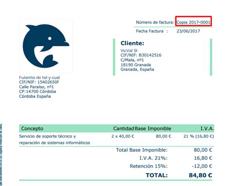 Tipos De Factura