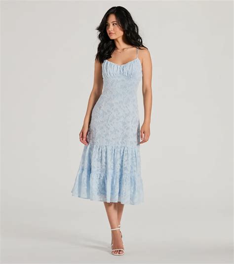 Ruffled Chiffon Dresses & Windsor