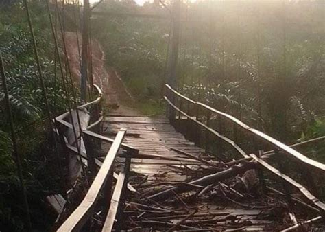 Jembatan Penghubung Dusun Di Gembung Raya Kembali Rusak Akibat Dihantam