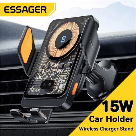 Essager 15W Qi Wireless Charger Car Phone Holder Air Vent Mount Stand