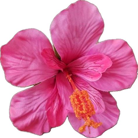 Pink Hibiscus Hair Clip Single Pink Hibiscus Hair Clip Hibiscus Hair Clip Pink Hibiscus Silk