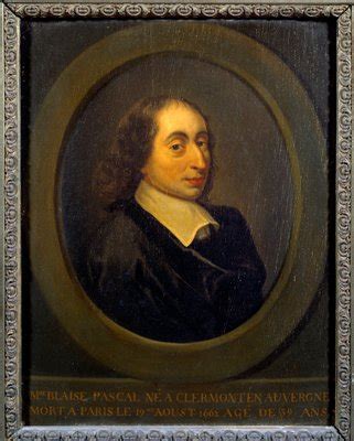 Porträt von Blaise Pascal 1623 1662 französischer Physiker