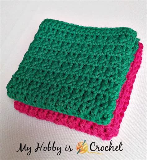 Easy Crochet Dishcloth Weave Crochet