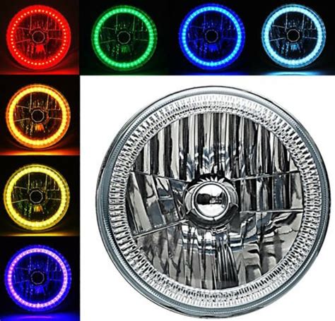 7 Multi Color White Red Blue Green RGB SMD LED Halo Angel Eye 6K HID