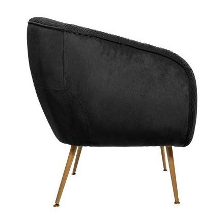 Fauteuil Velours Noir Solaro Atmosphera Le D P T Bailleul