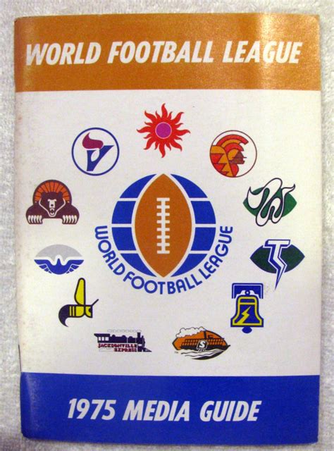 Lot Detail 1975 WORLD FOOTBALL LEAGUE WFL MEDIA GUIDE