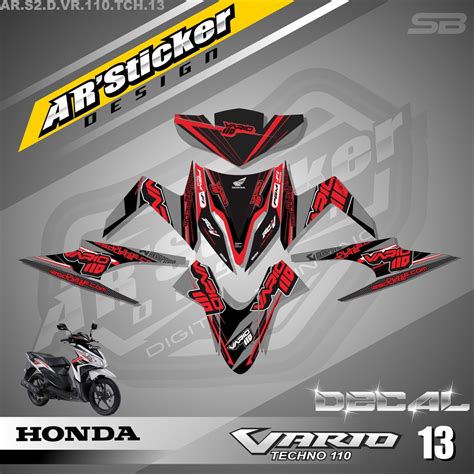 Jual Decal Stiker Fullbody VARIO 110 TECHNO KARBU 2009 2013 Sticker