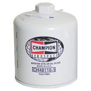 Filtro De Aceite CHAMPION P N CH48110 1 AOGParts AeronauticalSupplies